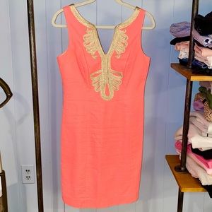 Pink & Gold Lilly Pulitzer Dress